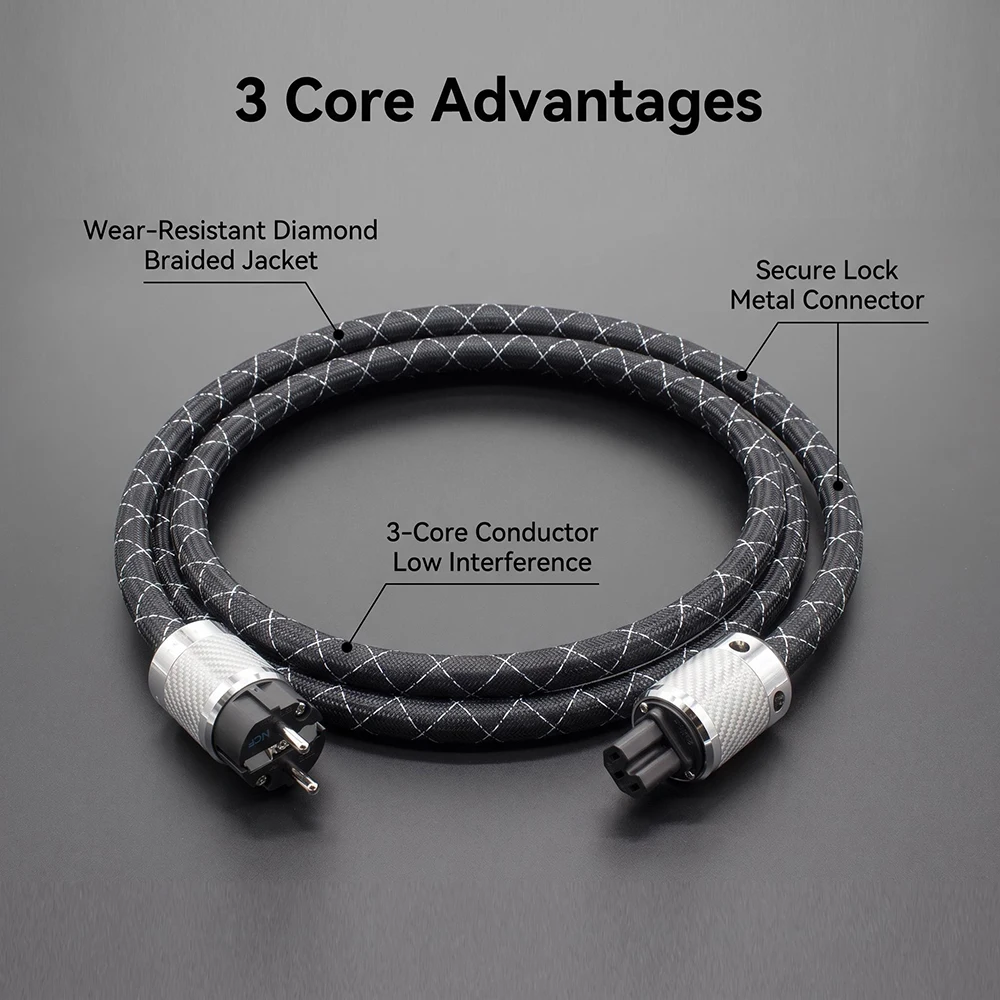 Hi-End Audio furukawa US/EU Power Cable US/EU power plug socket Amplifier CD DVD player Speaker AC power cord