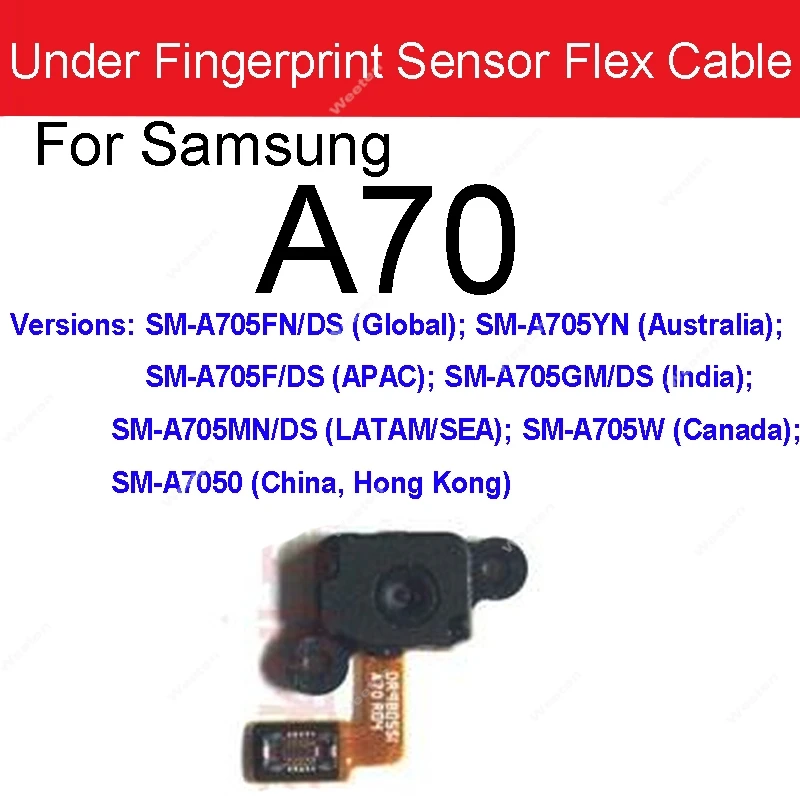 Home Button Touch Fingerprint For Samsung A30S A31 A41 A50 A51 A70 A70S A71 A90 5G Touching Under FingerPrint Sensor Flex Cable