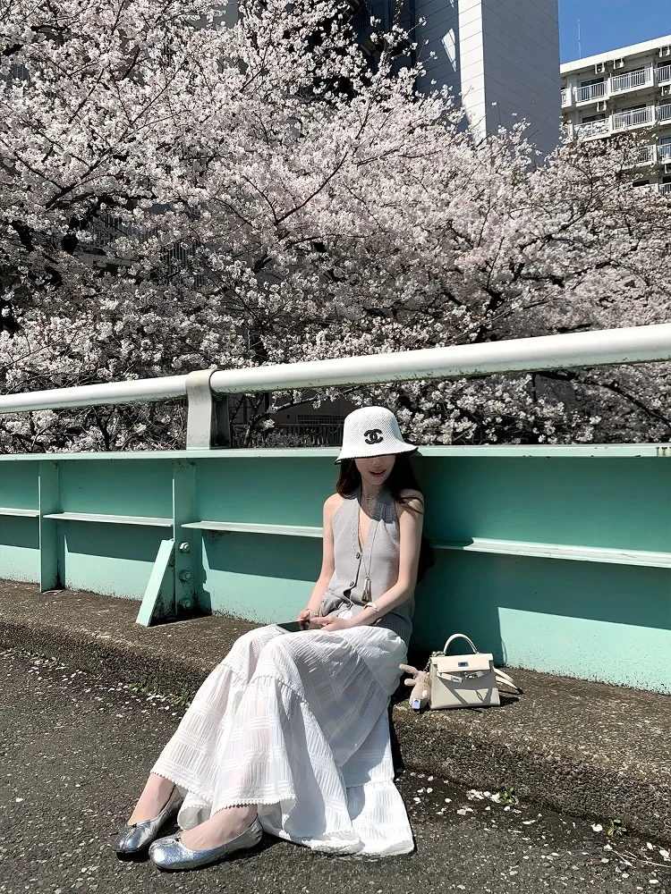 กางเกงขายาวลำลองเอวสูงทรงขาบาน ดีไซน์ซัมเมอร์สุดฮิต สำหรับผู้หญิง ผ้าบางเบา ใส่สบาย ทรงกระโปรงกางเกง