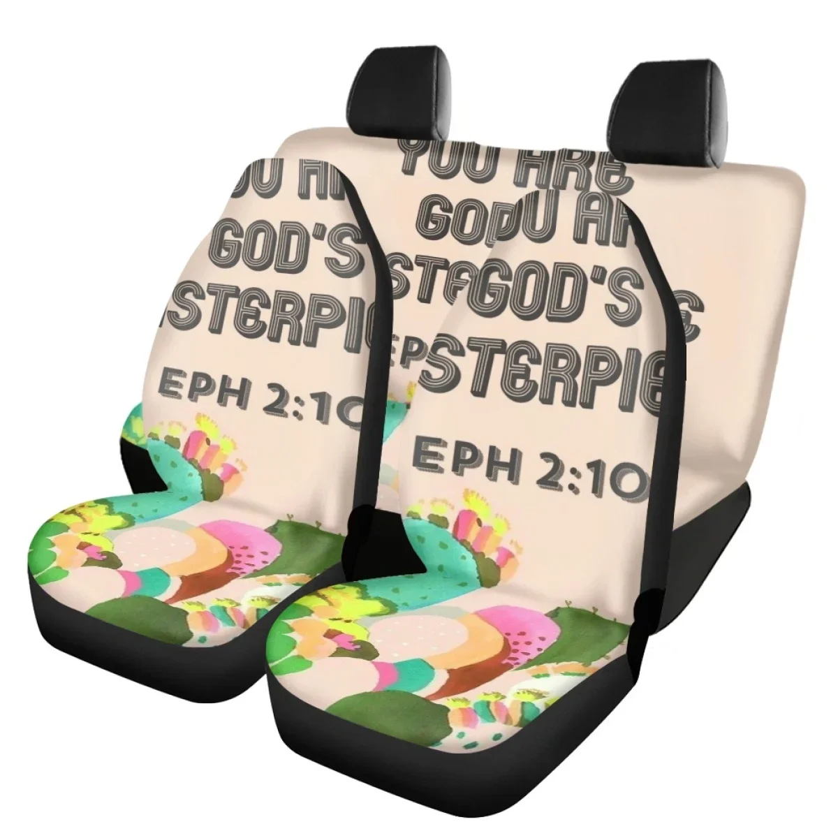 Poetry Bible Front & Back Car Seats Universal Cover Heavy-Duty Slip-Resistant Automobile Seat Protector Easy to Install Interior