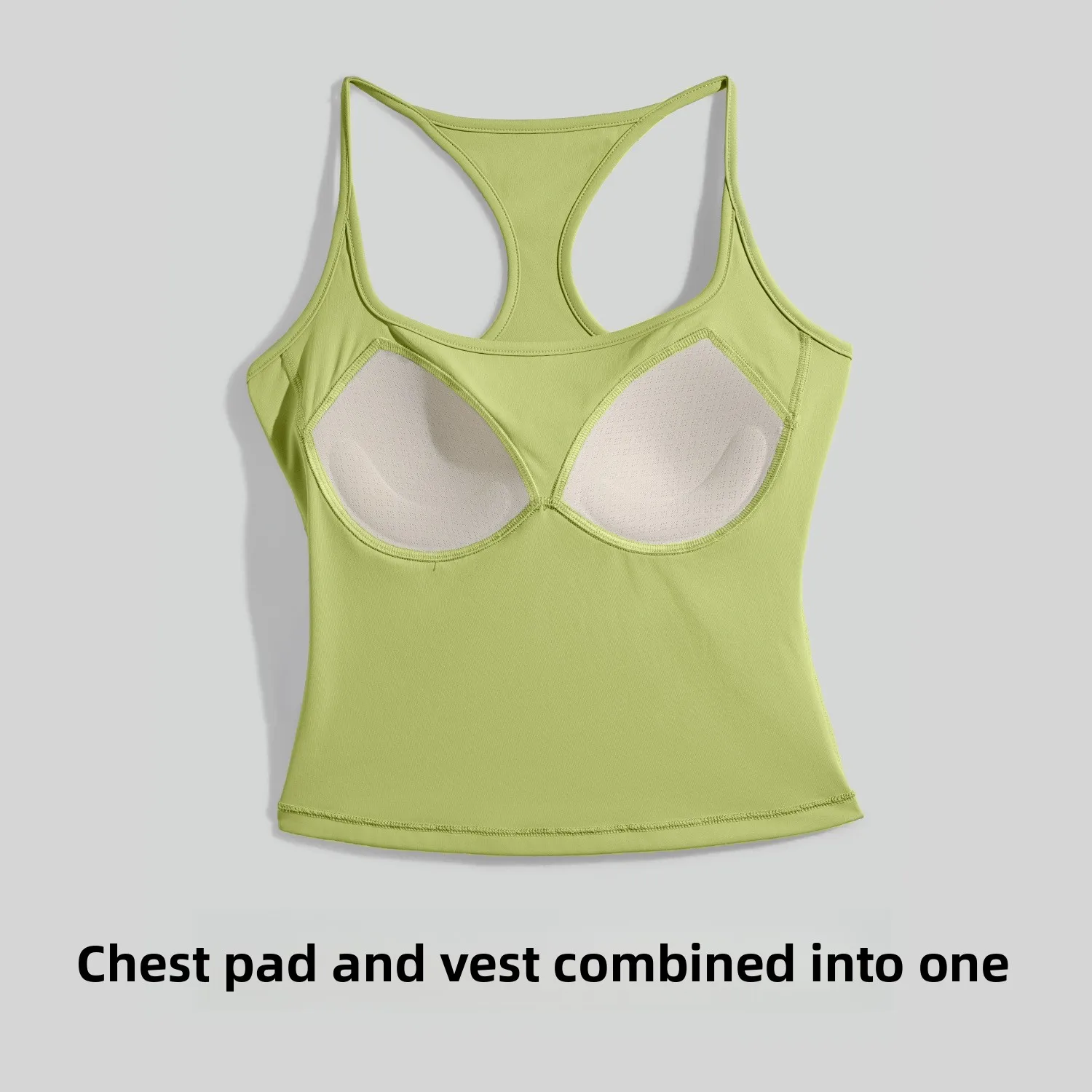 New U-Neck Women's Tank Top Slimming Sports Bra with Shock-Absorbing Support and Lift Sexy Yoga Top Workout Bra with Padded Cups