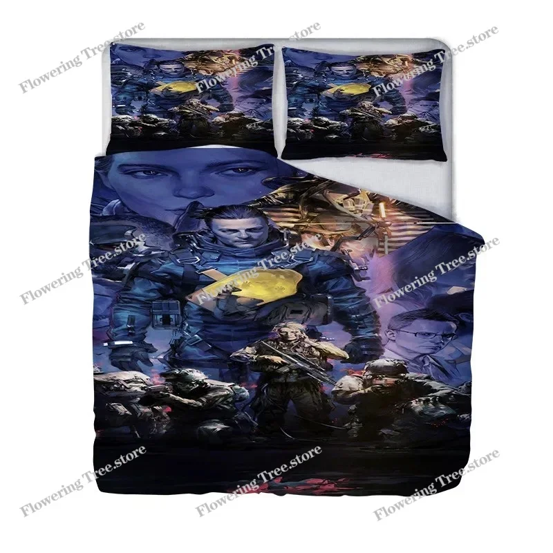 

3d Death Stranding Pattern Duvet Cover Set Pillowcases Printed Bedding Set Single Double Twin Full Queen King for Bedroom Decors