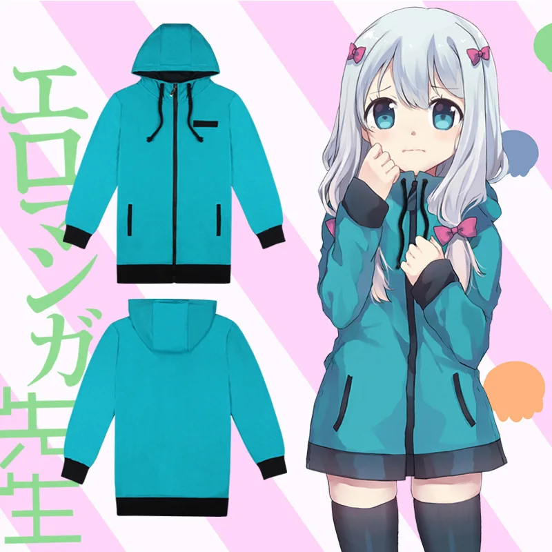

Anime Eromanga Sensei Sagiri Izumi Jackets Sweater Winter Autumn Women Long Sleeve Party Cosplay Costumes