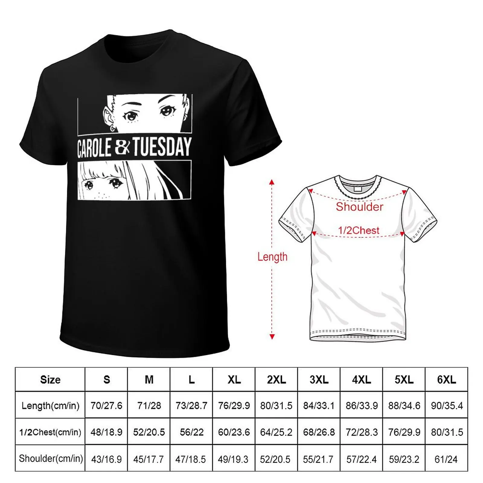 Carole & Tuesday T-Shirt kawaii clothes oversized Men's cotton t-shirt