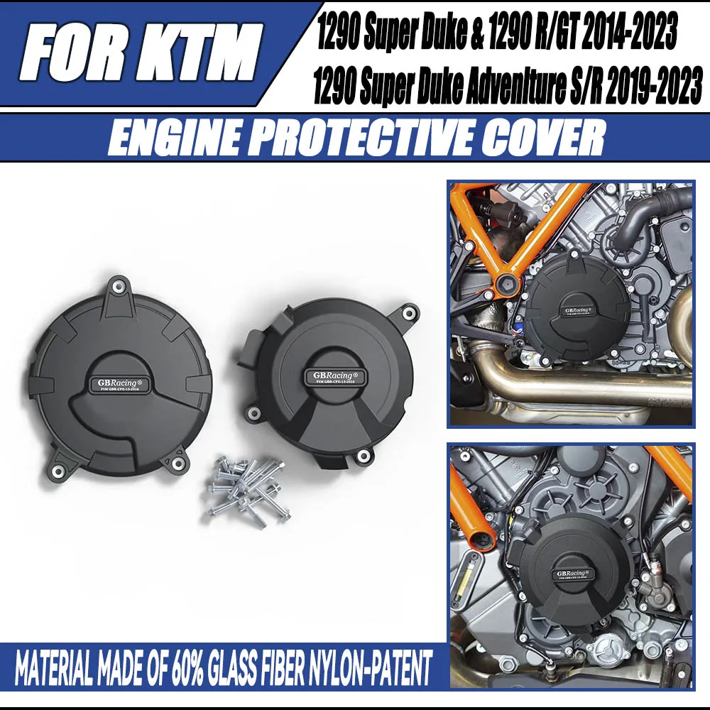 

Engine Protection Cover For KTM 1290 Super Duke 1290 R/GT 2014-2023 & 1290 Super Duke Advenlture S/R 2019 2020 2021 2022 2023