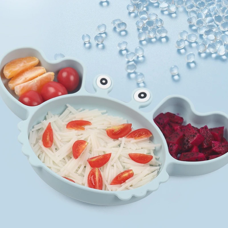 

Детская тарелка, детская миска для дополнительного питания, детская посуда, сетка, мультяшная силиконовая миска на присоске