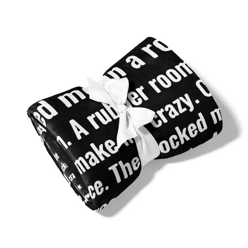 Aertemisi Crazy I Was Crazy Once Funny Meme Pet Blanket for Small Medium Large Dog Cat Puppy Kitten Couch Sofa Bed