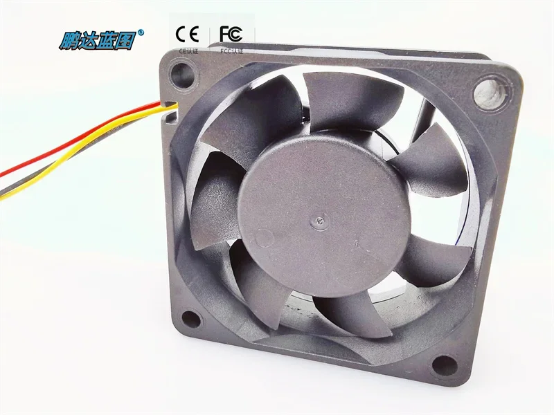 

pa Blueprint 6025 Hydro Bearing 24 V12v5v Mainboard Three-Wire Plug Computer Chassis Frequency Conversion Cooling Fan60*60*25MM