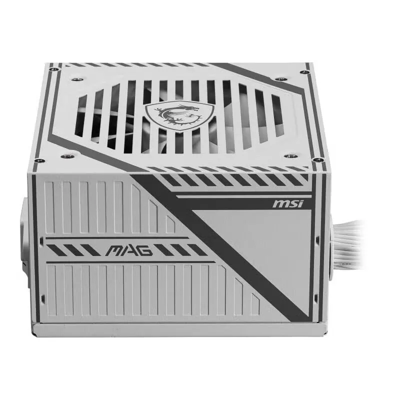 MSI MAG A650BNL أبيض 80PLUS مزود طاقة برونزي |   الكابلات المسطحة، الكفاءة العالية، التشغيل الصامت