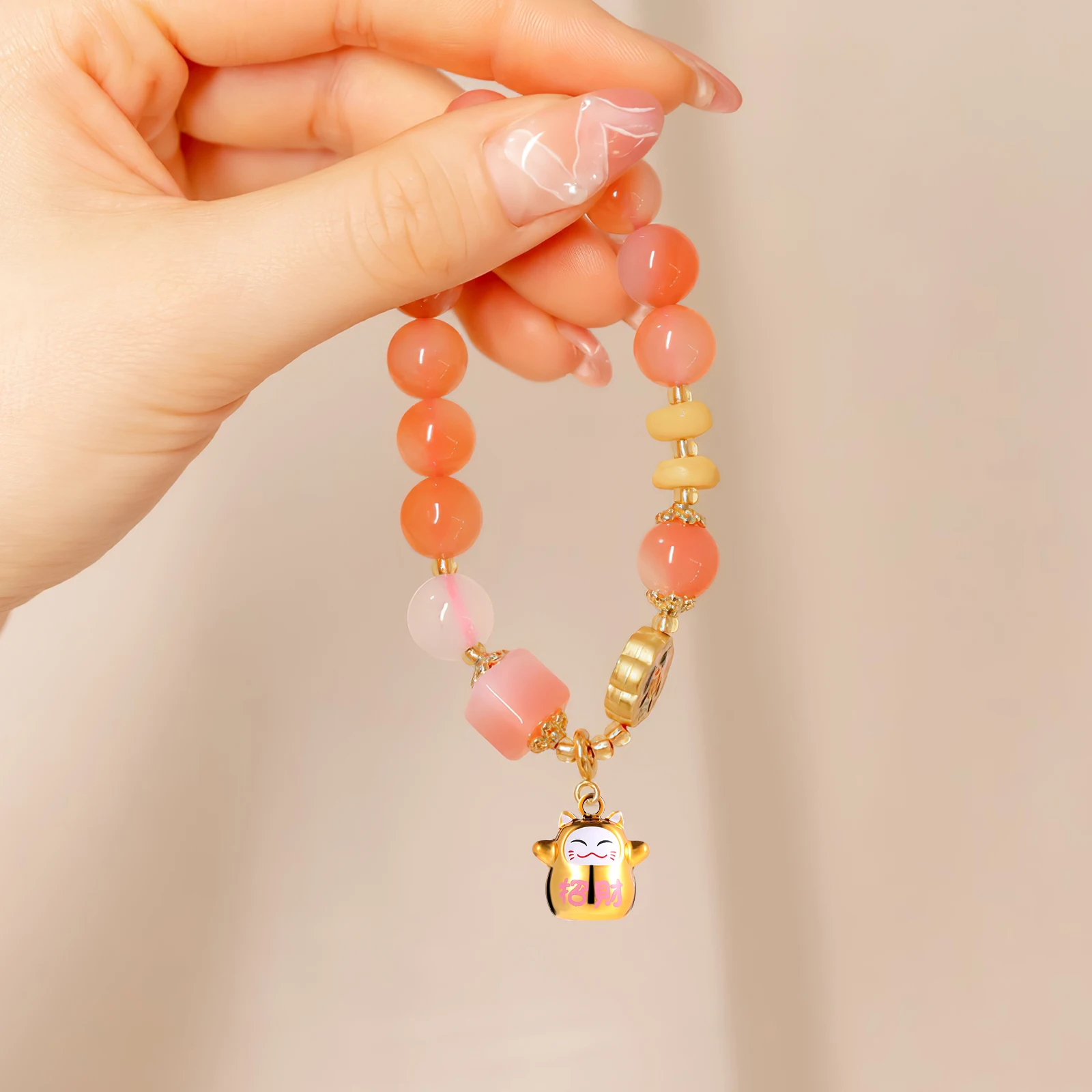 

18Pcs Enamel Printed Cat Bells Japanese Style Bell Charm for DIY Crafts Keychains Pet Collar Decor Christmas Gift