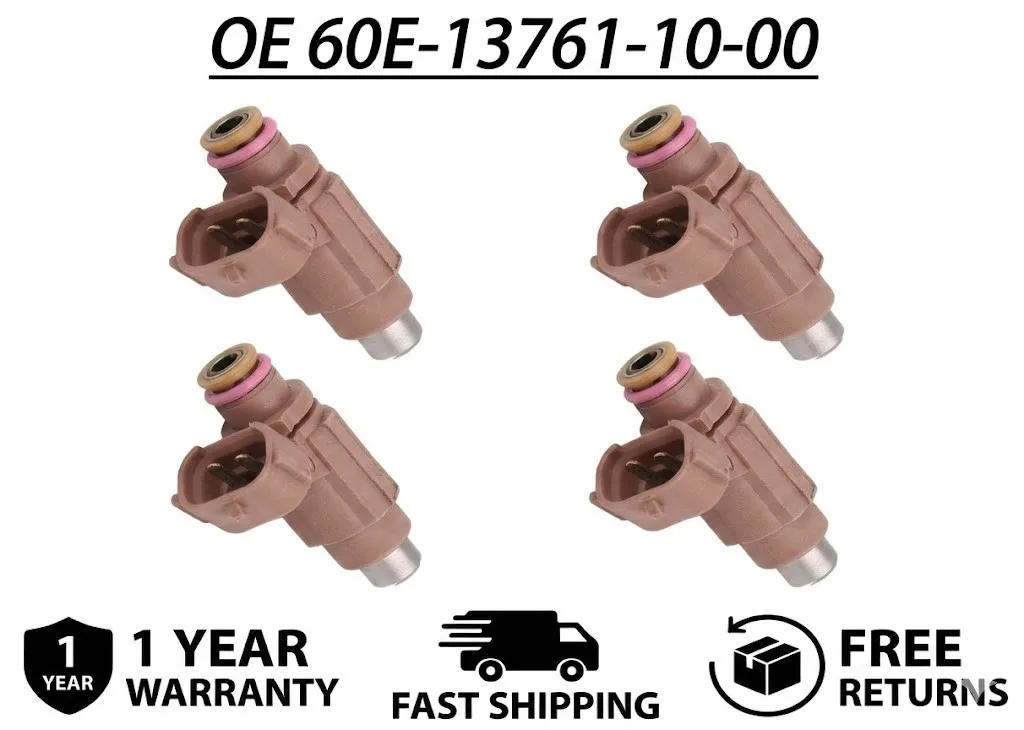

4Pcs Brand New Marine Fuel Injectors For Yamaha WaveRunner VX1100 VX1100A VX1100B VX Cruiser Deluxe Sport PWC Engine Nozzle Kit