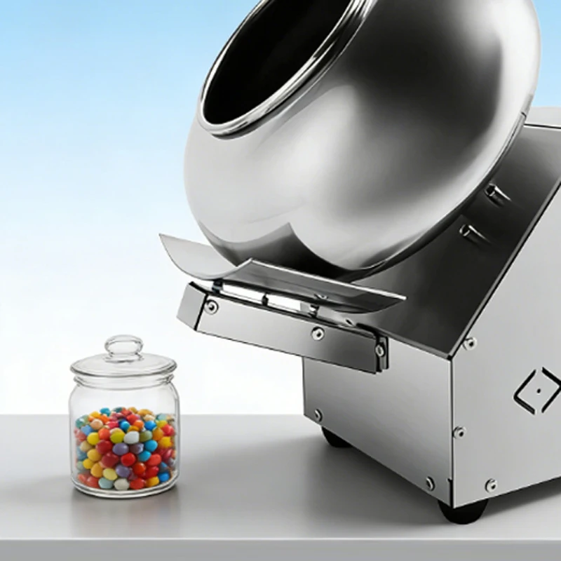 Stainless Steel Chocolate Coating Machine Almond Cocoa Bean Polishing Coater
