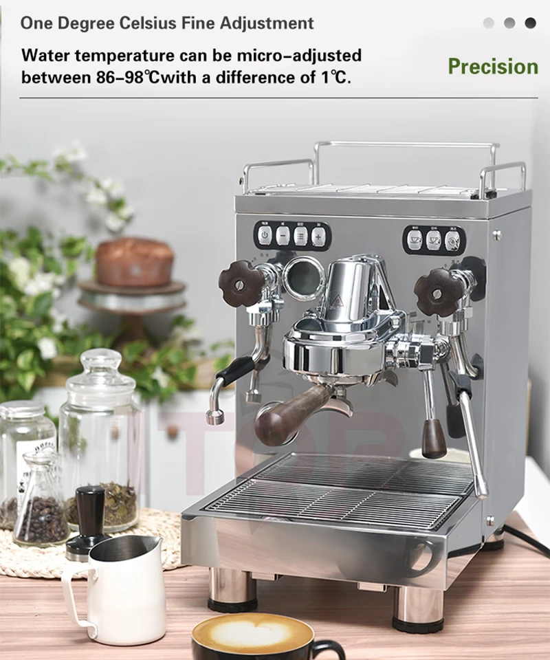 ITOP Semi-automatic Espresso Maker Double pump Three Heating Block With PID Temperature Control 86-98°C Adjustable Coffee Maker