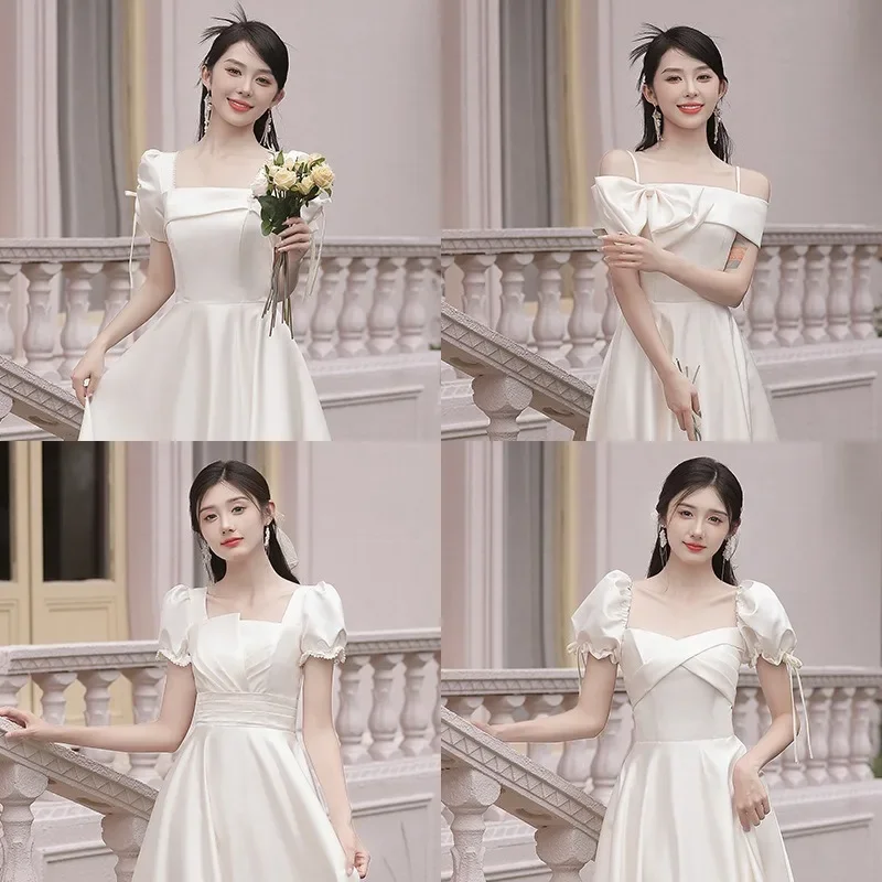 Plus Bridemaid Dresses Elegant Women Graduation Prom Homecoming Wedding Party Cocktail Dress Bride Maid Gown Maid of Honor Dress