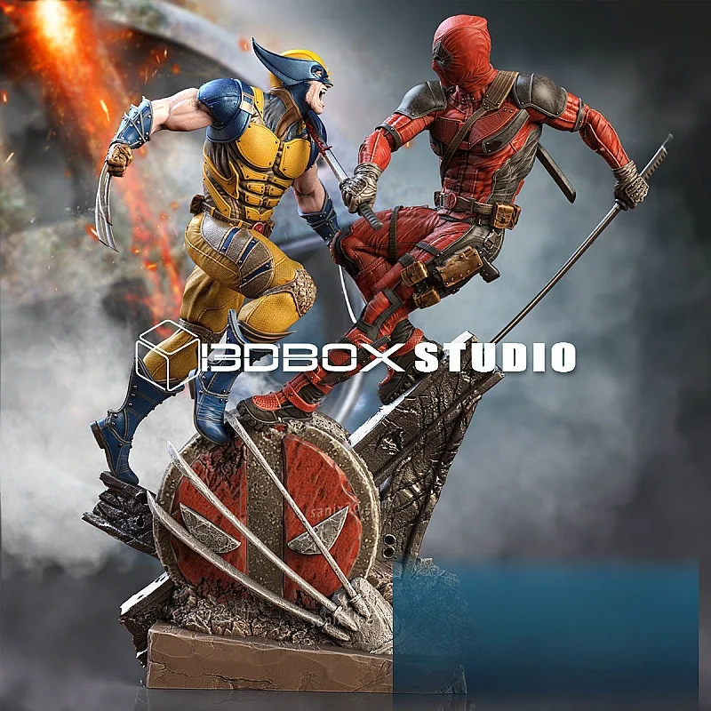 

2024 New Movie Deadpool and Wolverine Handheld White Model 1/8 Scale 3D12K High Precision Printing Coating Enthusiast toy Model