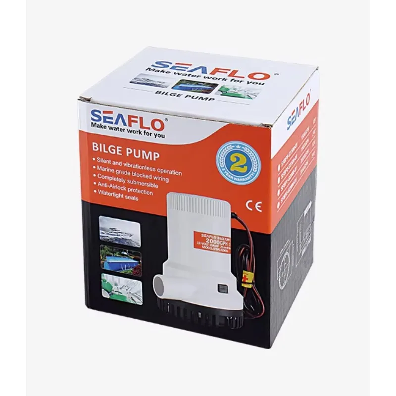 

Ручной морской дренажный насос 2000 галлонов/час 12В для лодок, квадроциклов и UTV