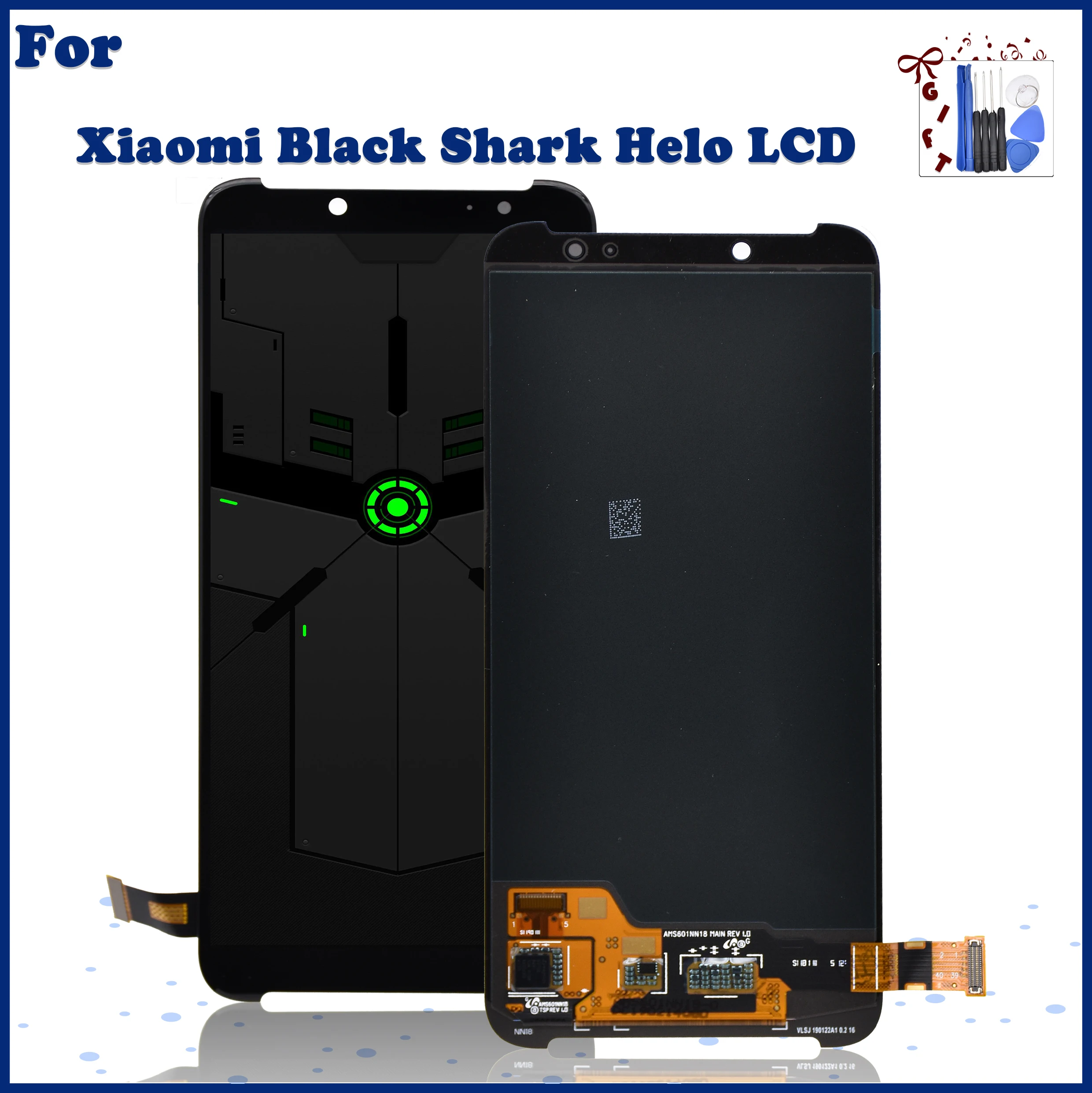 

5.99" Inch Original NEW AMOLED For Xiaomi Black Shark Helo Lcd Screen Display+Touch Glass Digitizer Assembly Replacement AWM-A0