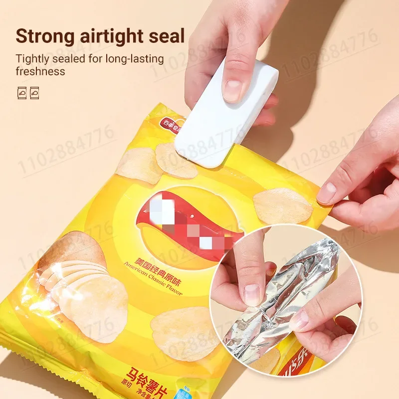 1pc Mini Heat Bag Sealing Machine Package Sealer Bags Thermal Plastic Food Bag Closure Portable Sealer Kitchen Accessories