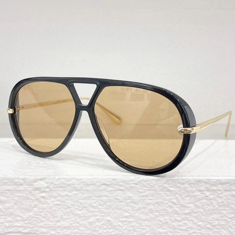 Vintage y2k Big Frame Pilot Sunglasses Women For Men Popular Luxury Brand Designer Sun Glasses Punk Rivet Oversized Shades UV400