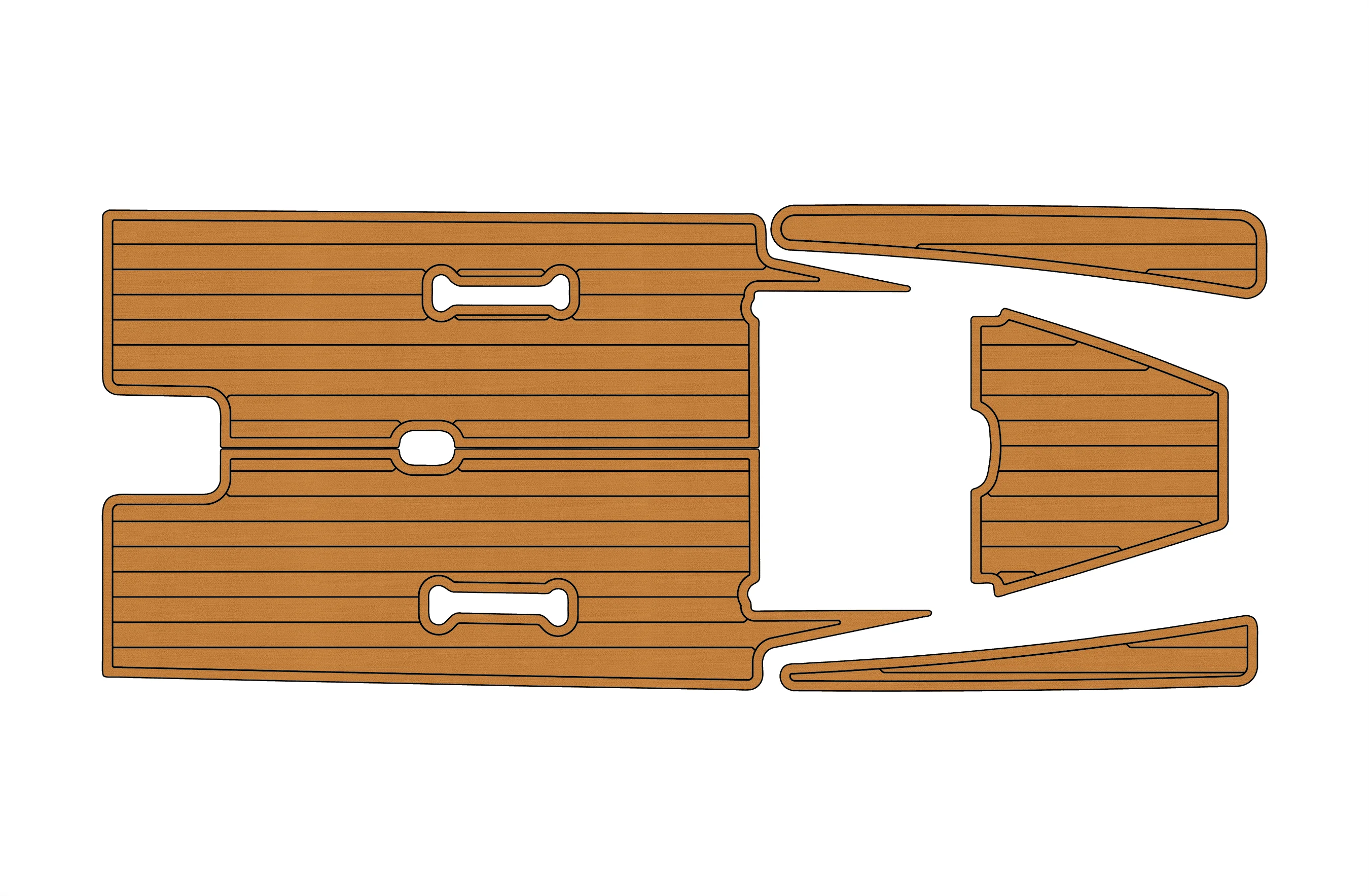 

2022 Boston Whaler 17 Montauk Ultra 1/4 "6 мм Eva Faux Teak Deck Лодка для серфинга Рыбацкая лодка Мотоцикл Нескользящий коврик Морской пол
