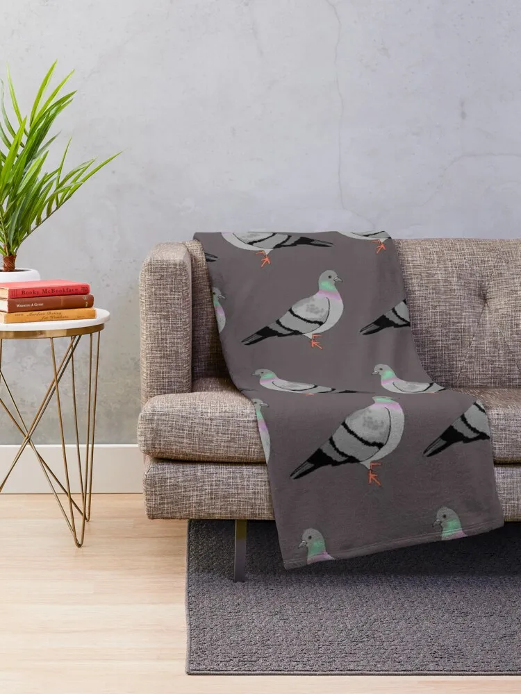 Pigeon walk Throw Blanket Summer Blanket Hairy Blanket Blankets For Bed anime