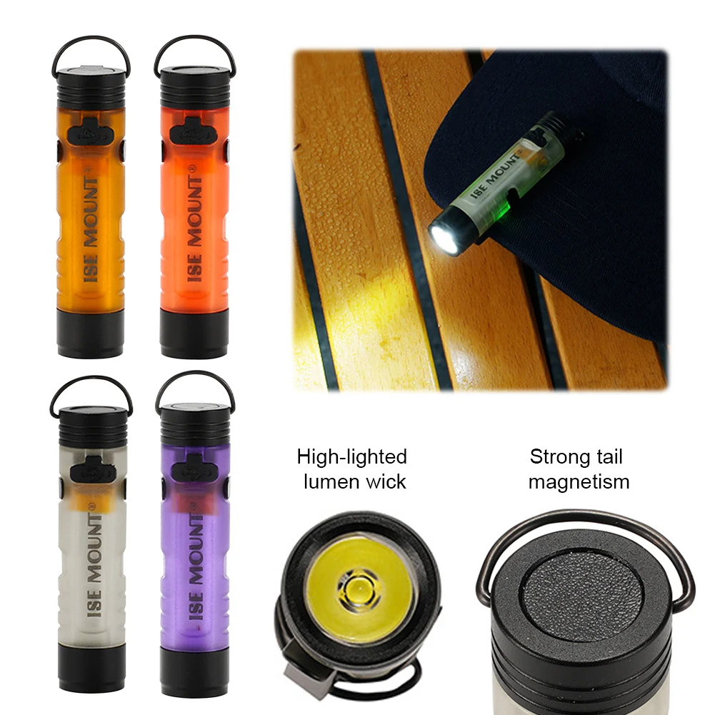 

LED Small Handheld Flashlight Type-C Charging Portable Camping Flashlight Pocket Size Work Light for Fishing Hiking