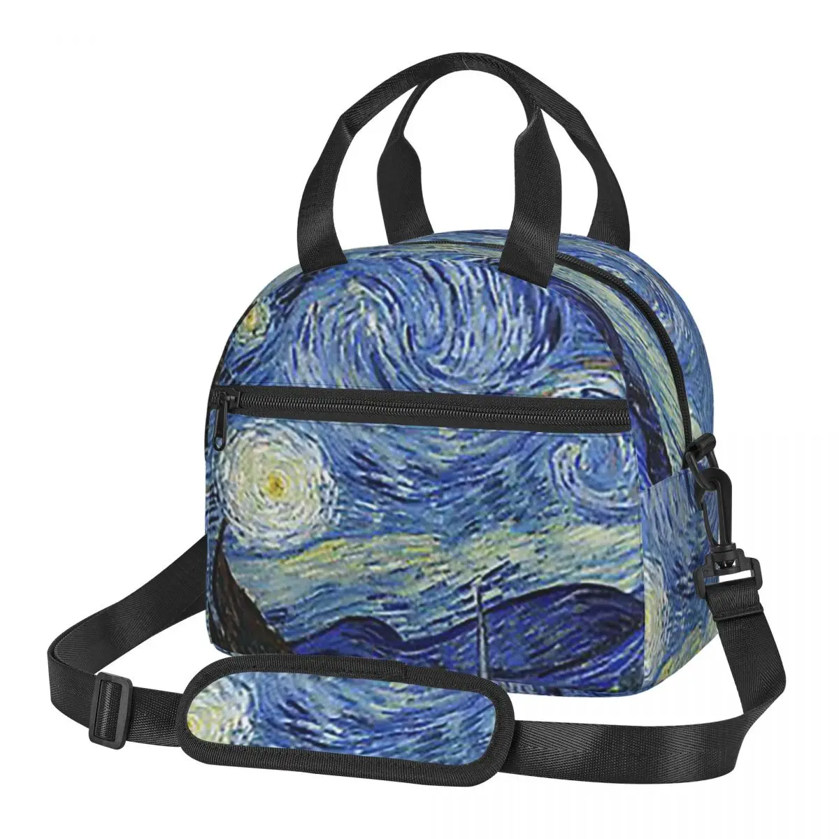 Vincent Van Gogh Starry Night Lunch Bags Insulated Bento Box Leakproof Lunch Tote Picnic Bags Thermal Bag for Woman Girl