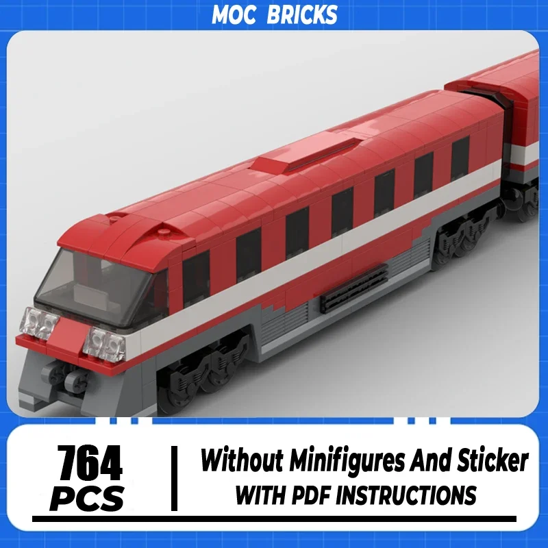 

Railway Train Series Moc Building Bricks Regional Rapid Express Train Model Building Technology Modular Block Toy Holiday Gifts