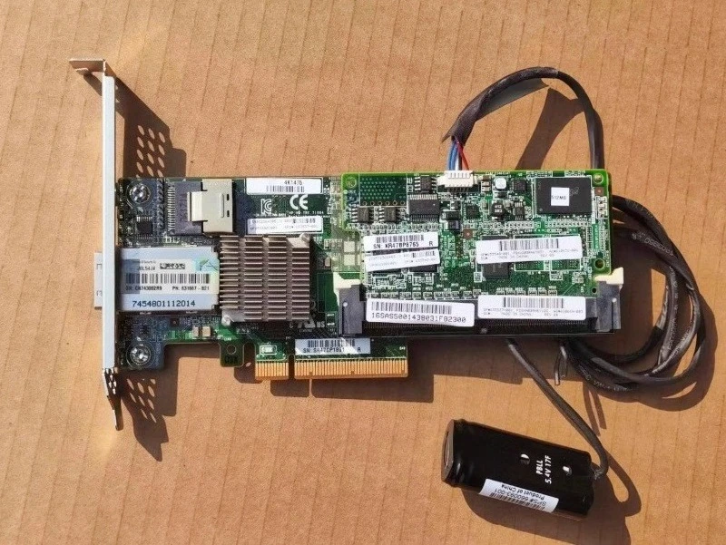 

For HP P222 Array Card + 512MB Cache Battery 631667-B21 633537-001 633540-001 Used
