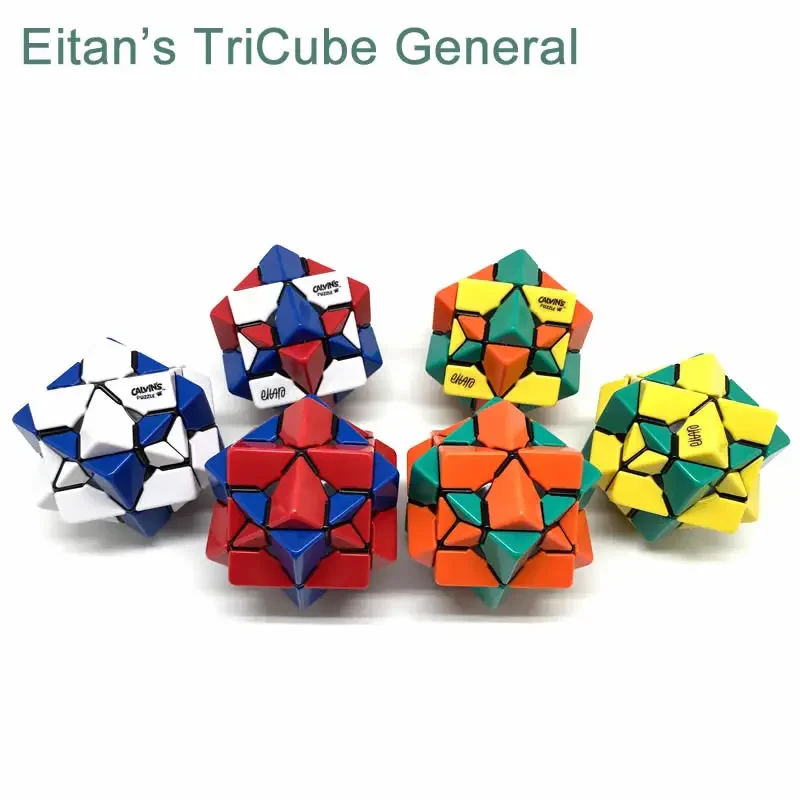 Eitan's TriCube General Magic Cube Calvin's Puzzles Neo Professional Speed Twisty Puzzle Brain Teasers Educational Toys