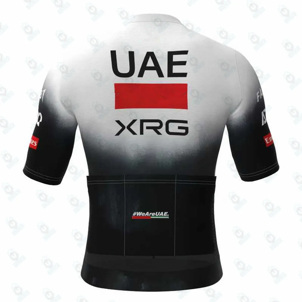 UAEXRG Team Cycling Jersey Breathable Cycling Shirt Slim Fit SPF 50+ Bicycle Clothing MTB Road Maillot Ciclismo Hombre