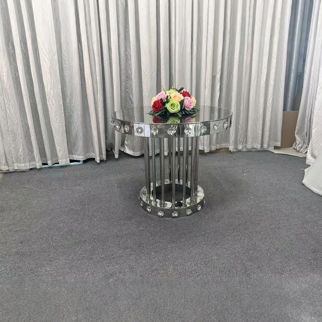 Glass Round Table Hotel Catering Glass Round Table Crystal