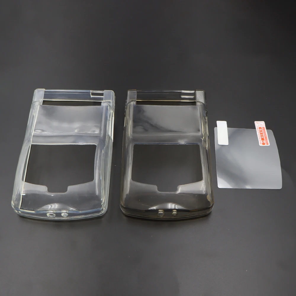 Transparente Gehäuse Shell Schutzhülle Für GBC Gameboy Farbe Game Controller TPU Klar Weiche Fall Hülse Mit Bildschirm Len Film