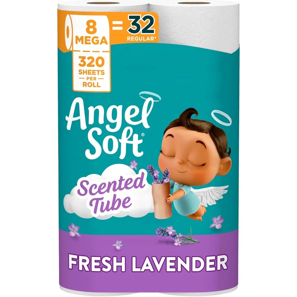 Fresh Lavender Scented Soft Toilet Paper Mega Rolls
