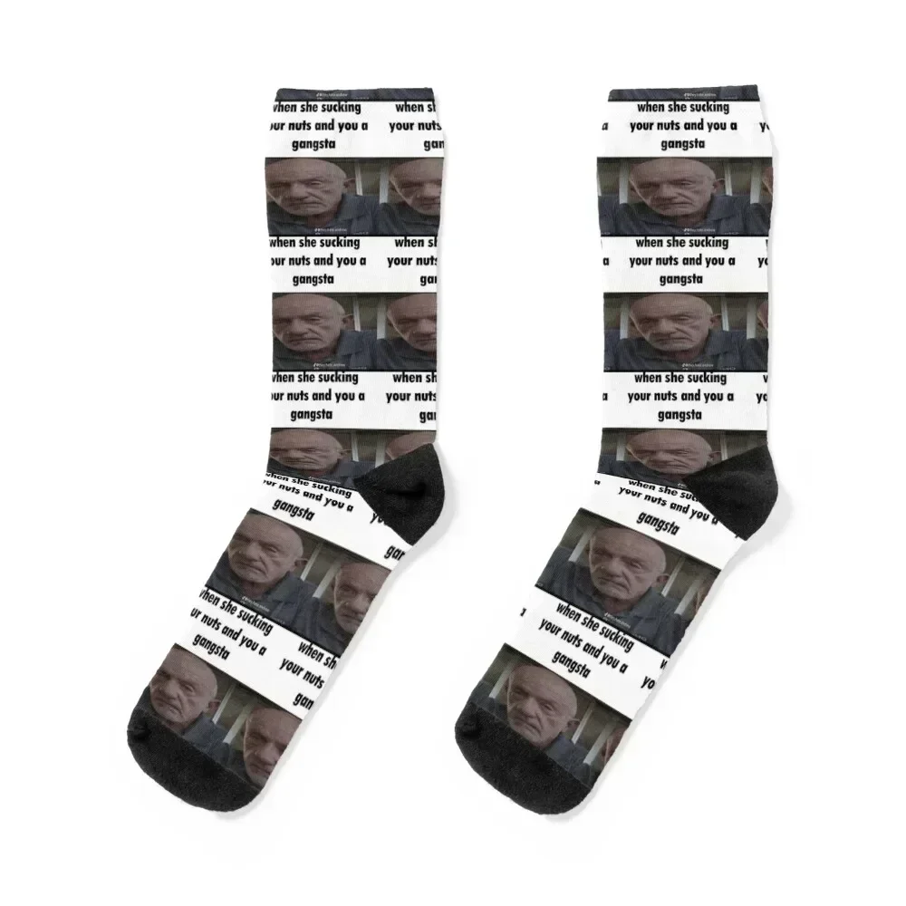 

mike from breaking bad gangsta Socks hiking hip hop Rugby Male Socks Women's
