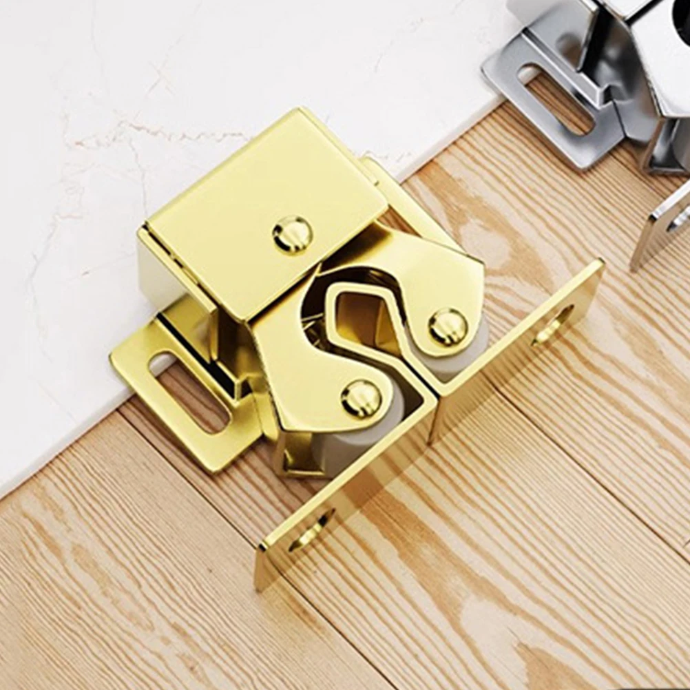 

6pcs Nickel Cabinet Door Ball Latches Wardrobe Closet Catch Bead Spring Roller Sliding Metal Catches Hardware Durability Smooth