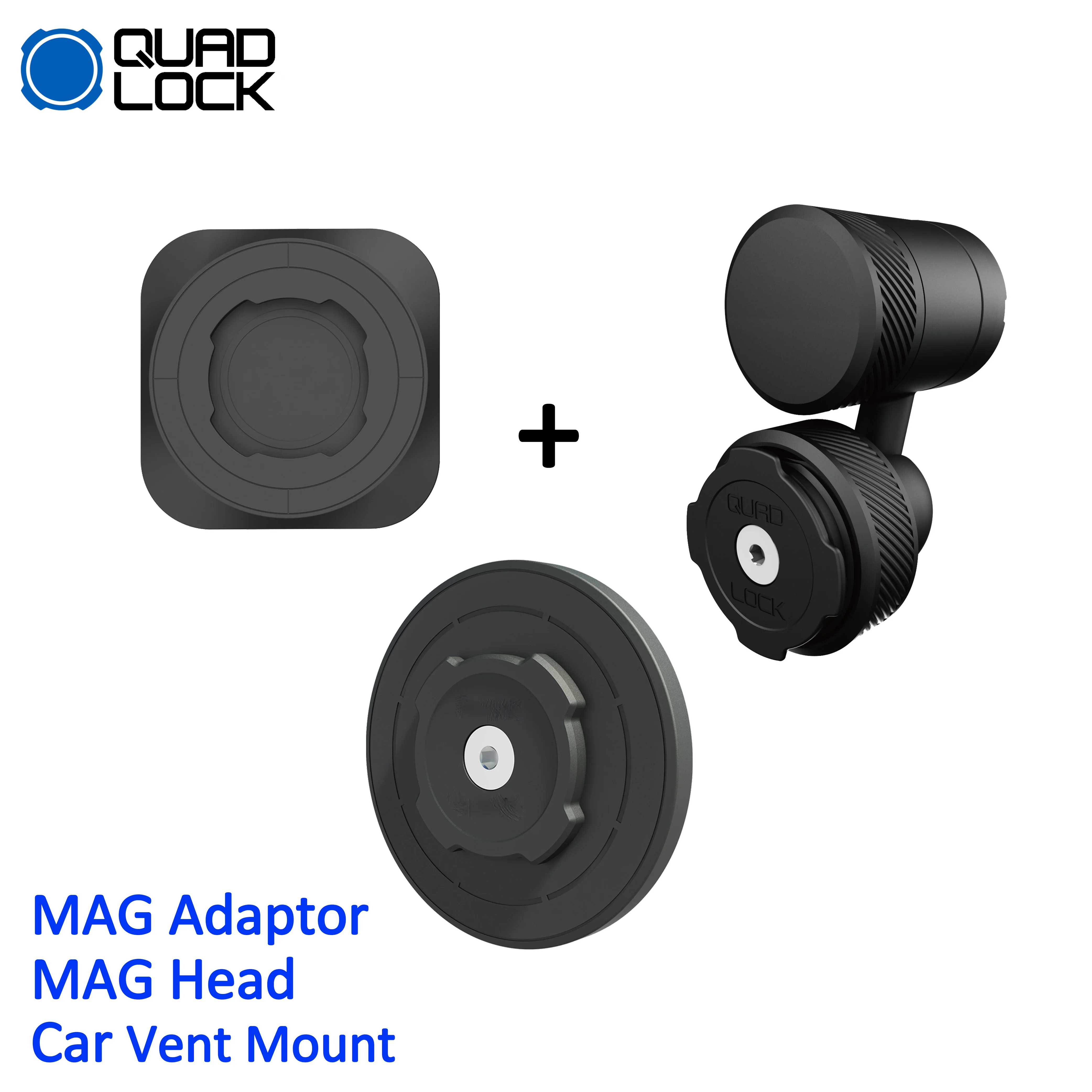 

Крепление для телефона с четырьмя блокировками — адаптер MAG, головка MAG и автомобильное вентиляционное крепление
