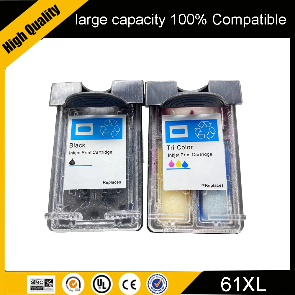 

For HP 61 Compatible Ink Cartridge for HP 61 XL CH563WN CH564W Deskjet 1056 1000 J110a 1010 1510 2050 J510a Printer 61XL