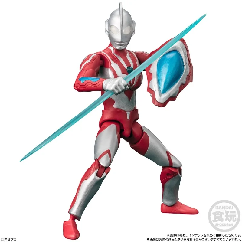 Bandai Original Shokugan Ultraman 9 Anime Figure Ribut Zero Jack Action Figure Toys for Boys Girls Kids Children Birthday Gifts