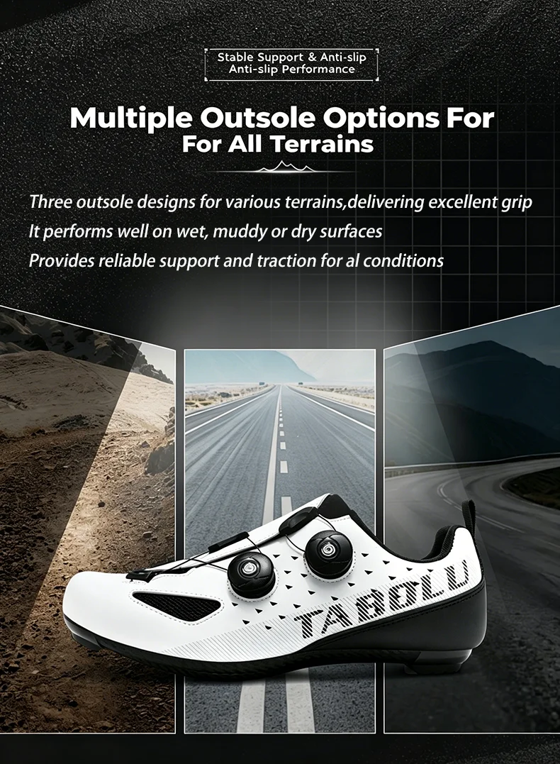 Herren- und Damen-Mountainbike-Schuhe, professionelle atmungsaktive MTB-Schuhe mit harter Sohle, rutschfeste Rennradschuhe. – Detail 14