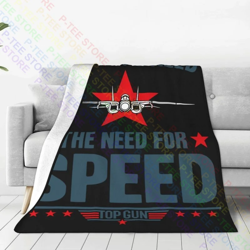 Top Gun I Feel The Need For Speed Stars Movie F14 Tomcat Maverick Blanket Luxury High-Grade Skin Friendly