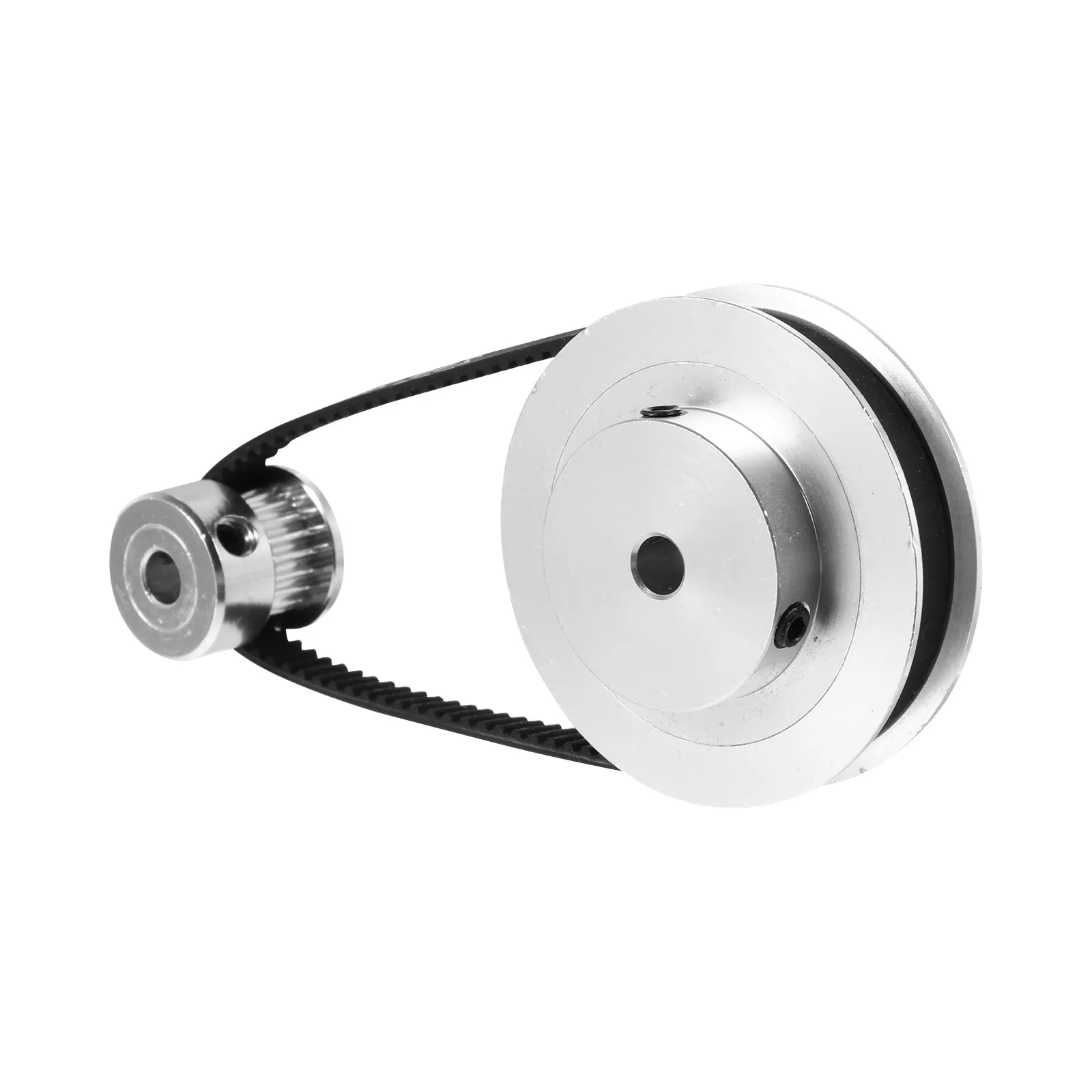 1Set Synchronous Wheel Aluminum Alloy Low Noise Buffer Gear Pulley for 3D Printer Milling Drilling Machines Mechanical Belt