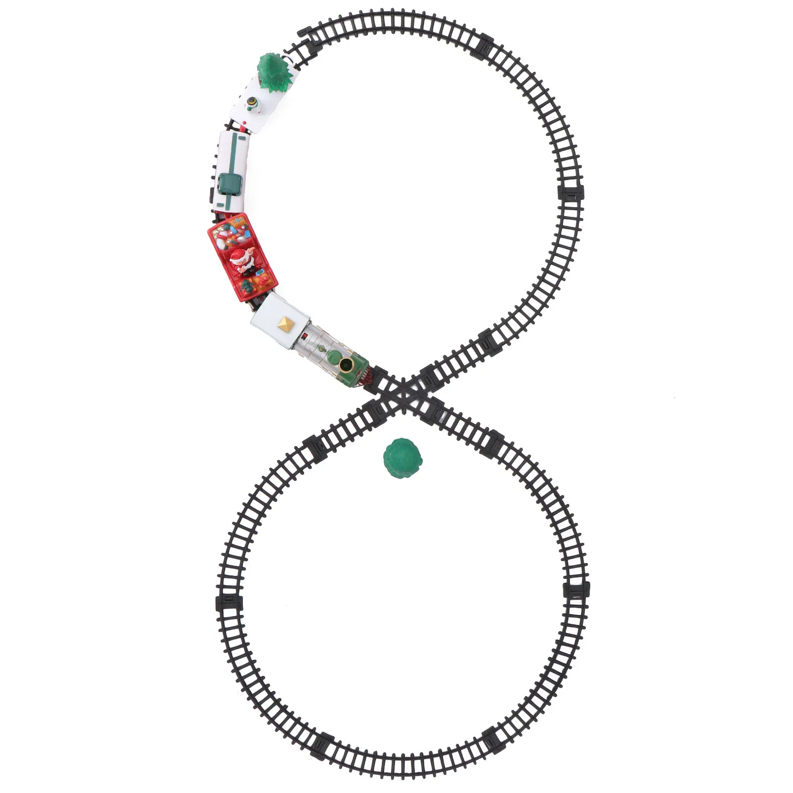 1箱 クリスマス電動鉄道列車 子供用操作式装飾ディスプレイセット リビングルームテーブル棚用 クリスマスギフト