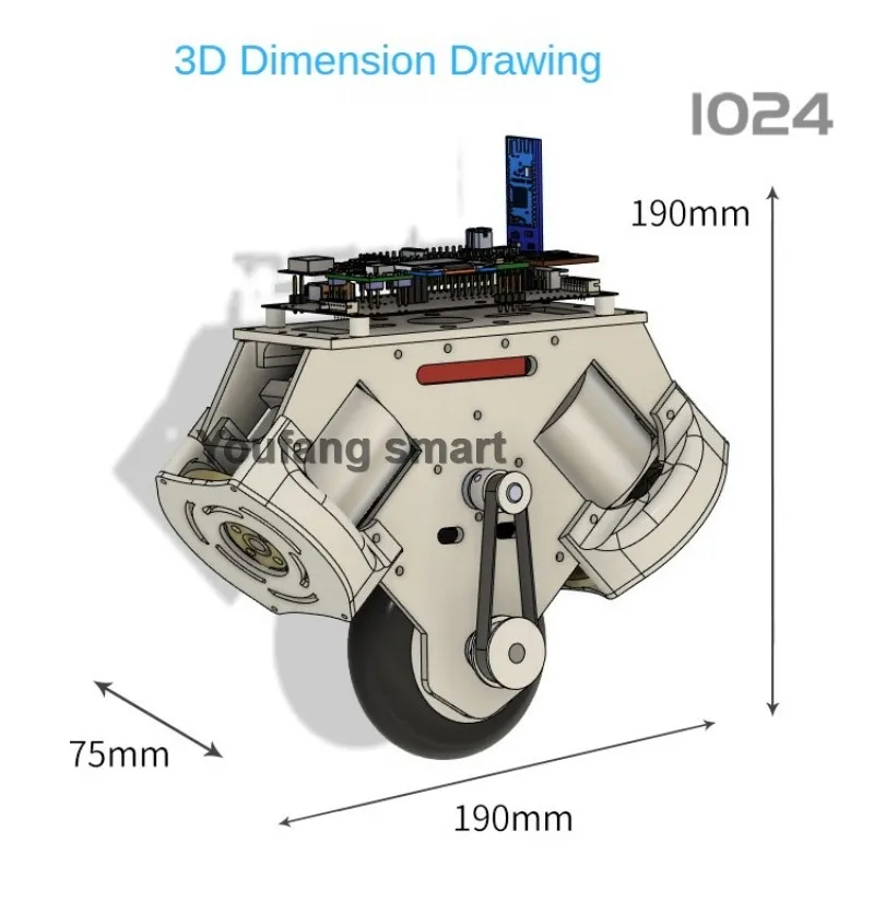 ثلاثية الأبعاد الطباعة RC الدراجة الهوائية الأحادية العجلة ، سيارة ذكية ل STM32 روبوت سيارة ، المنافسة مفتوحة المصدر ، APP التحكم ، الدراجة الهوائية الأحادية العجلة التوازن روبوت عدة