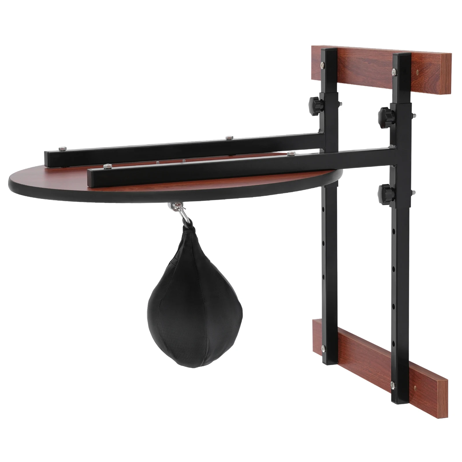 Wall-mounted Boxing Speed Bag Platform Kit, 360° Rotation 5-Speed Height Adjust, 220.46lbs Load for Boxing Reflex Training