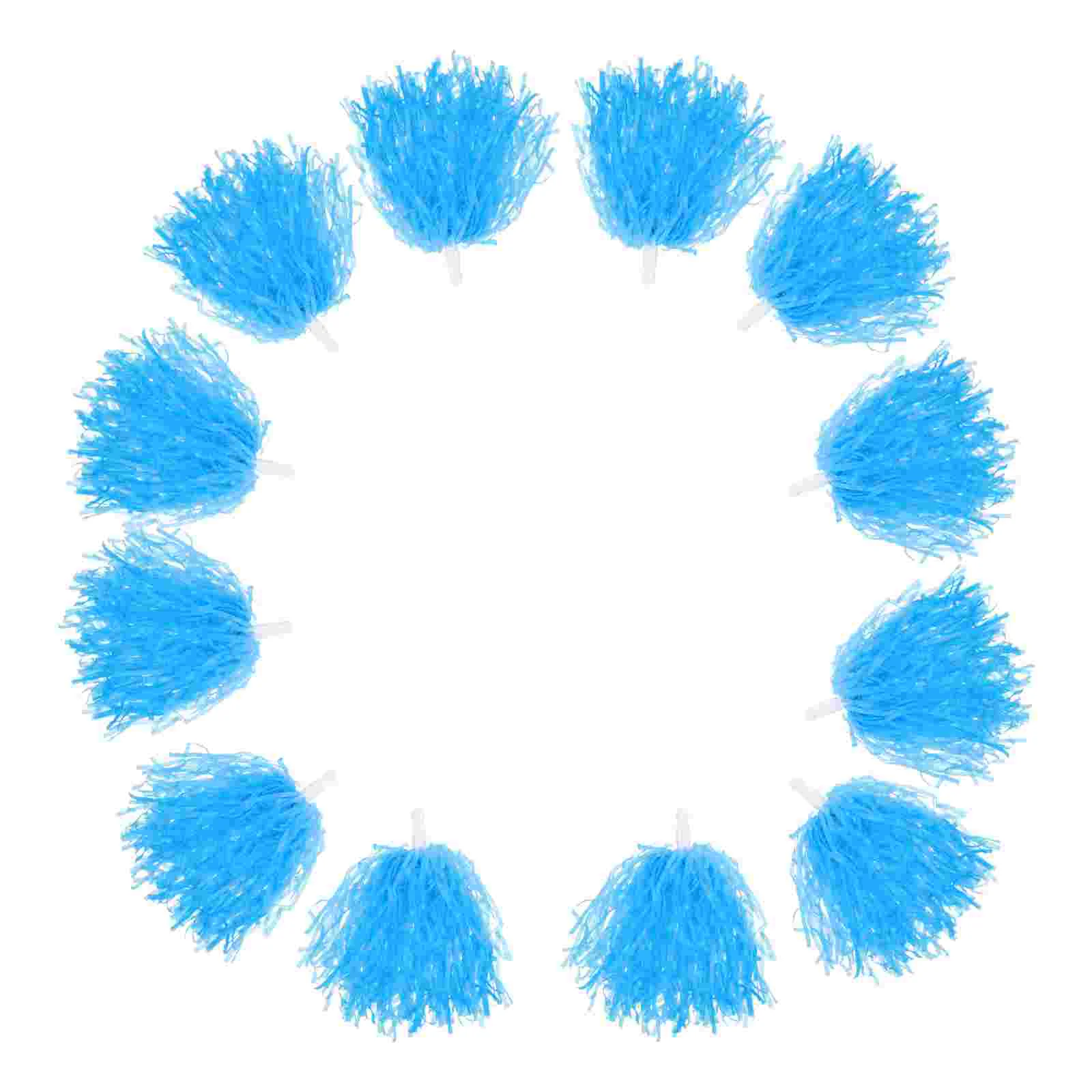 12 Pcs Cheerleading Ball Cheerleader Pompoms Hand Flowers Cheering Bouquet Girls Women Pe or