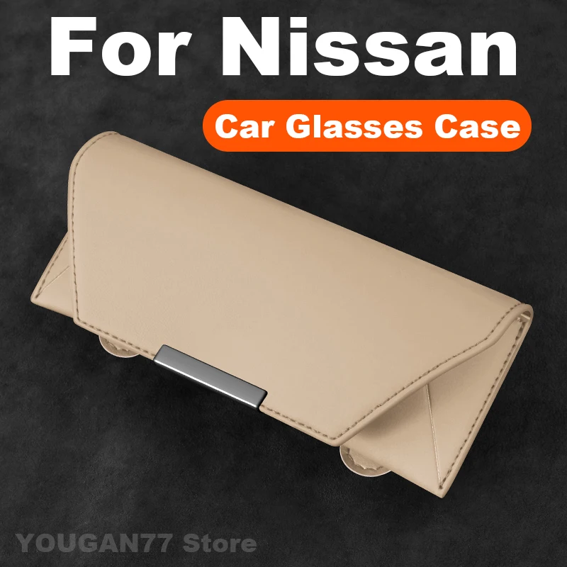 

Car Glasses Case For Nissan NP300 Navara Almera Versa Note Kicks Qashqai Frontier Navara Armada 2025 Universal Car Glasses Frame