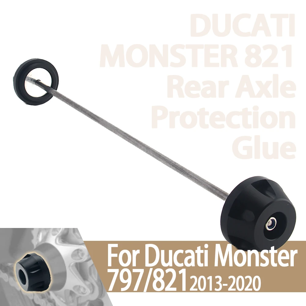 

Motorcycle Wheel Protector For DUCATI MONSTER 797 Monster 821 Stealth Stripe Dark Front Axle Fork Crash Slider Crash Moto Parts