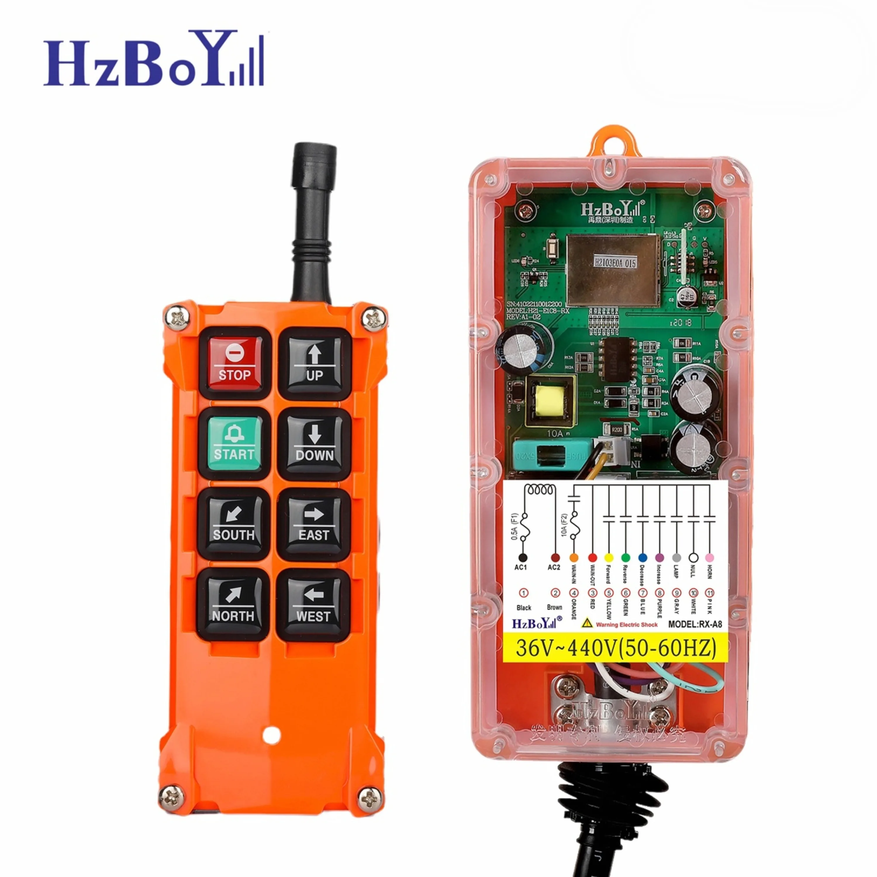 F21-E1B 220v wireless remote controlled winch industrial hoist remote control wireless 6 channel wireless remote control switch