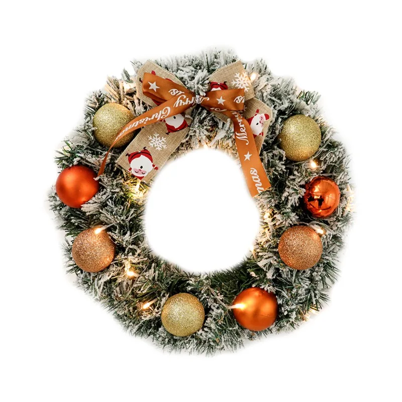 Christmas Wreath, Plush Rattan, European Style Wreath, Window Display, Door Hanging, Venue Layout, Ins Christmas Decoration